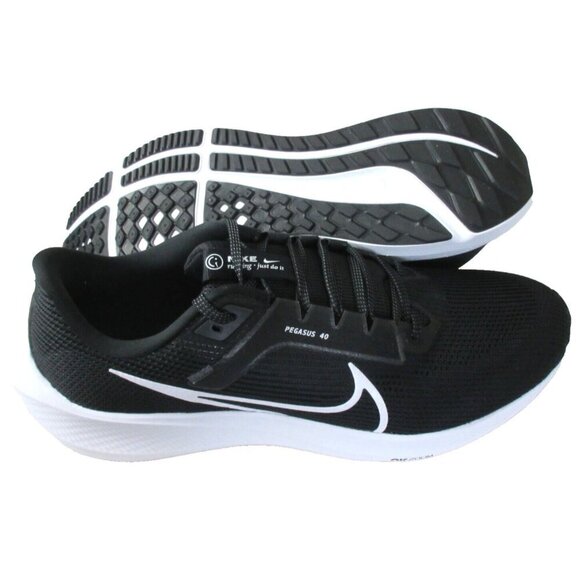 Nike Men\'s Air Zoom Pegasus 40 Running Shoes Black White Iron Grey Sizes NIB main image 4